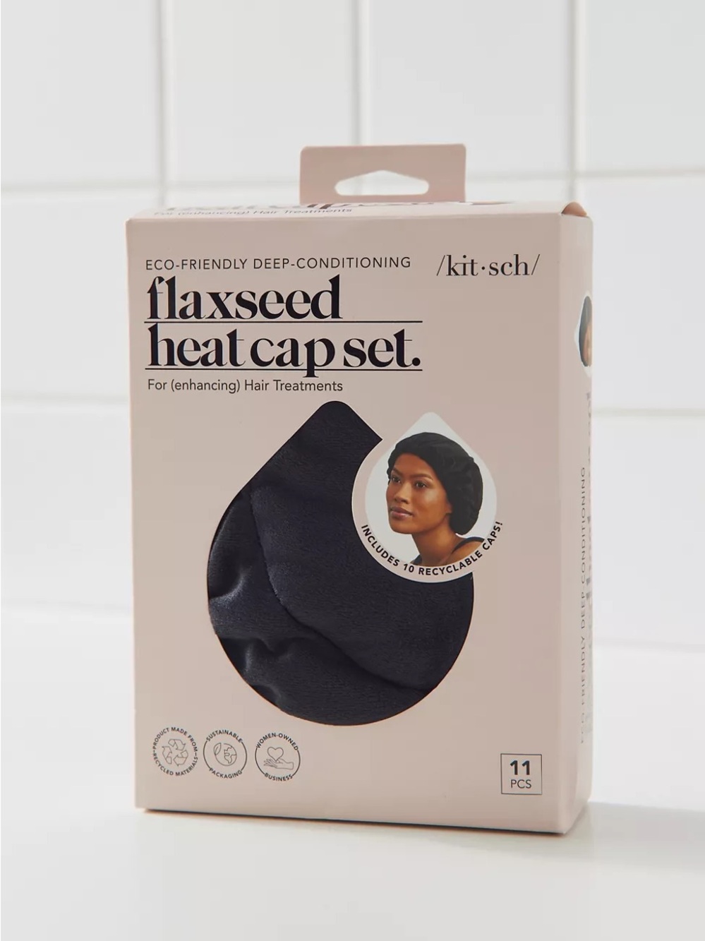 NWT KITSCH Eco-Friendly Flaxseed Heat Cap Set